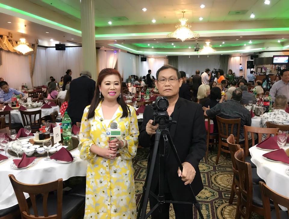 Ký giả Vân Hằng & Ký giả Duy Văn tại Event